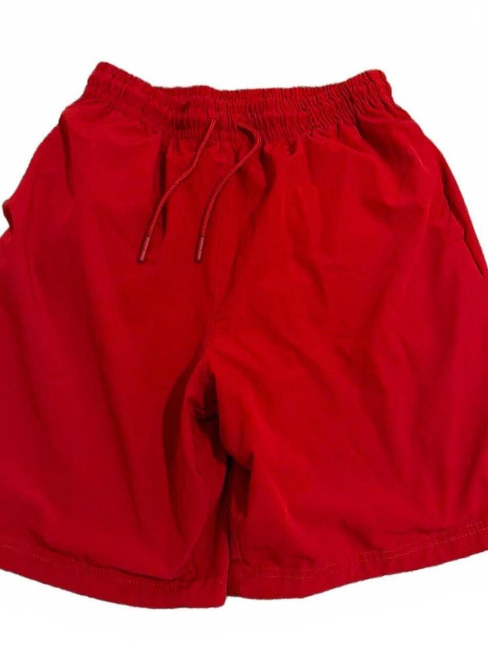 Boys Jordan Large Red Athletic Shorts Drawstring